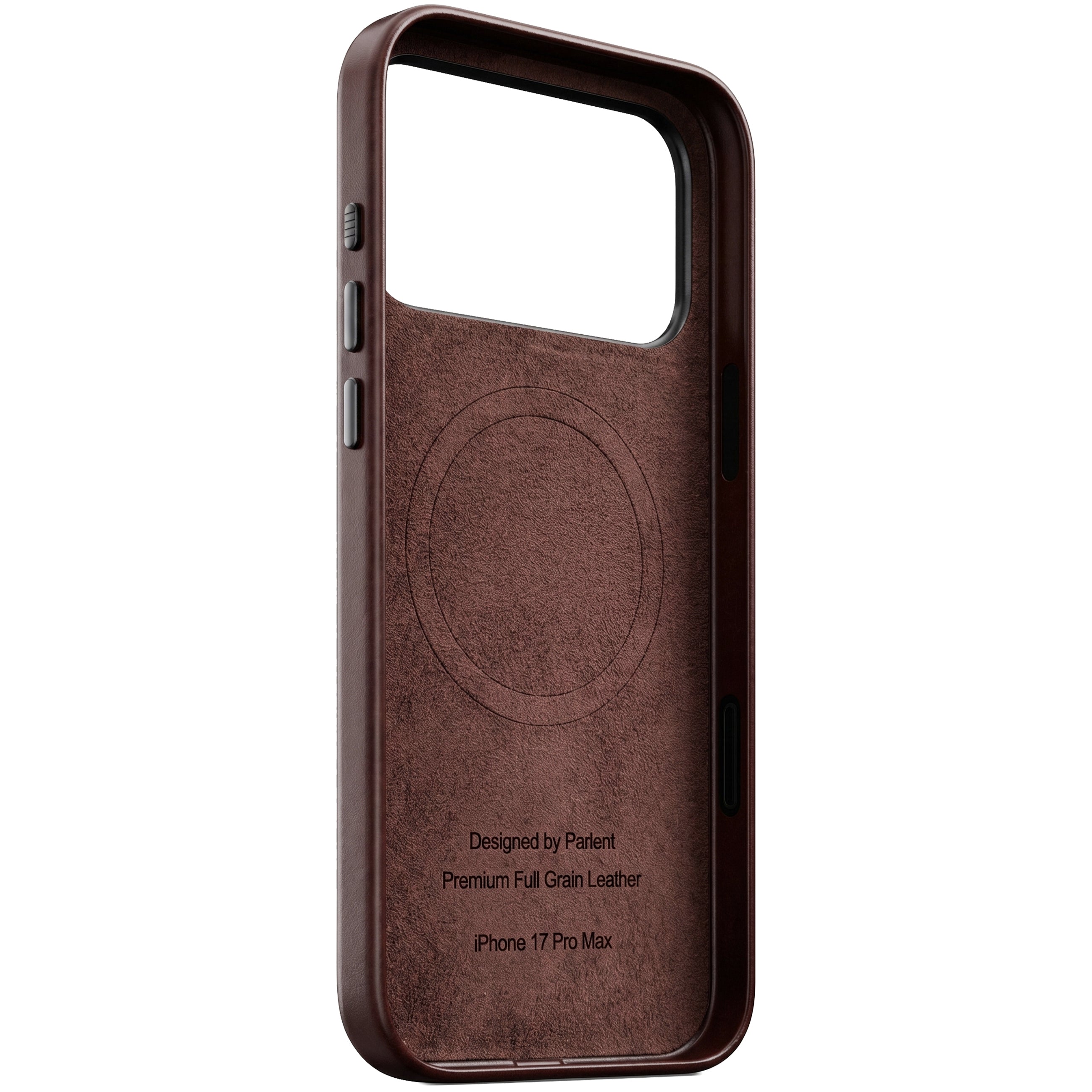 Parlent iPhone Case – Full Grain Leather Patina, MagSafe, Camera Control button