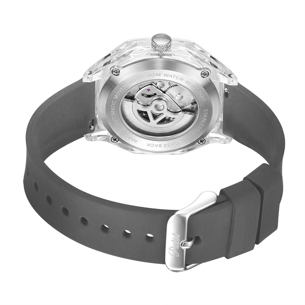 Parlent Gallant Lite - Jam Tangan Pria 42mm, Automatic Movement, Waterproof 3ATM (30M), Polycarbonate