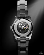 Parlent Crown Automatic - Jam Tangan Pria 40mm, Automatic Movement, Waterproof 5ATM (50M), Stainless Steel