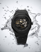 Parlent Palladium Phantom Steel - Jam Tangan Pria 40mm, Automatic Movement, Waterproof 5ATM (50M), Stainless Steel