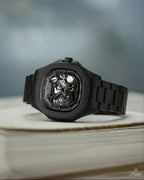 Parlent Gallant Phantom Steel - Jam Tangan Pria 42mm, Automatic Movement, Waterproof 5ATM (50M), Stainless Steel