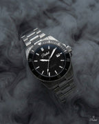 Parlent Crown Graphite - Jam Tangan Pria 40mm, Seiko Quartz Movement, Waterproof 5ATM (50M), Stainless Steel