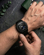 Parlent Gallant Hybrid Steel - Jam Tangan Pria 42mm, Miyota Japan Quartz Movement, Waterproof 5ATM (50M), Stainless Steel