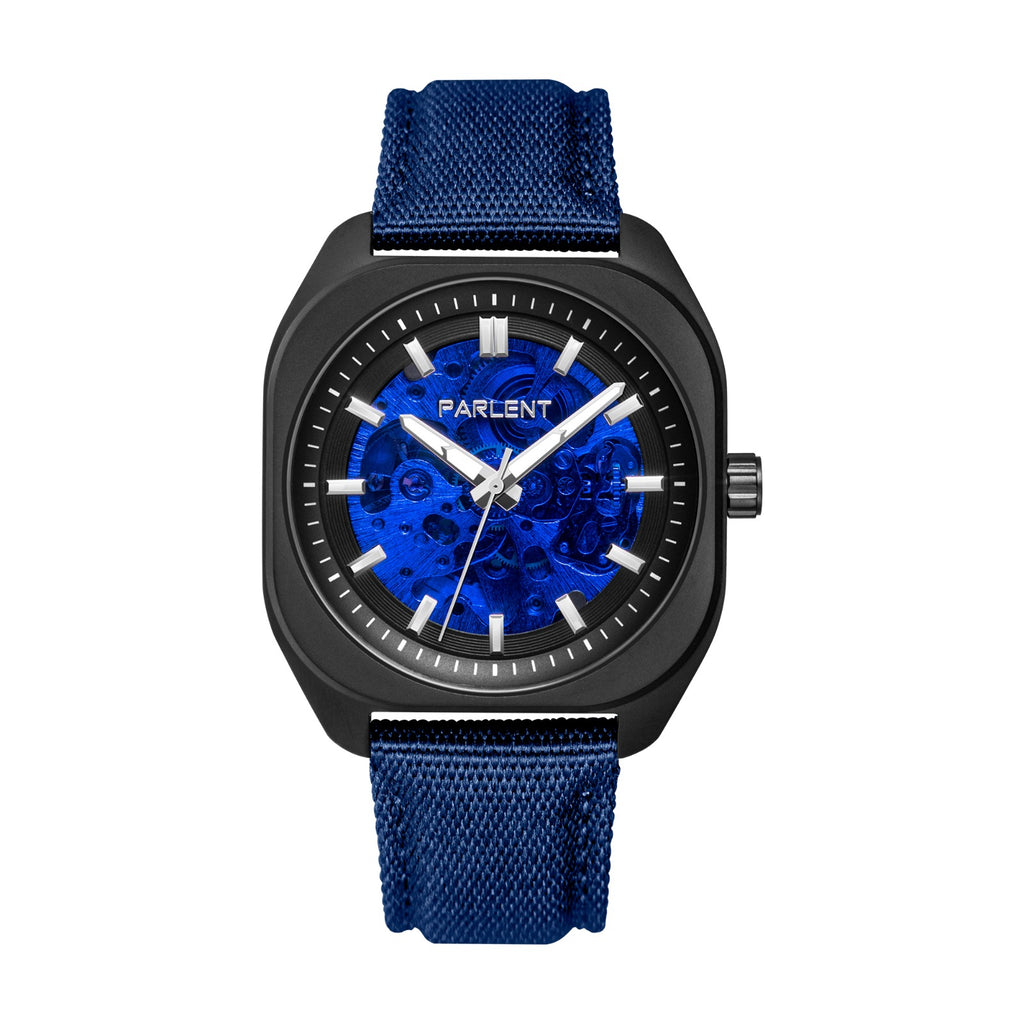 Parlent Auron - Jam Tangan Pria 39mm, Automatic Movement, Waterproof 5ATM (50M), Stainless Steel