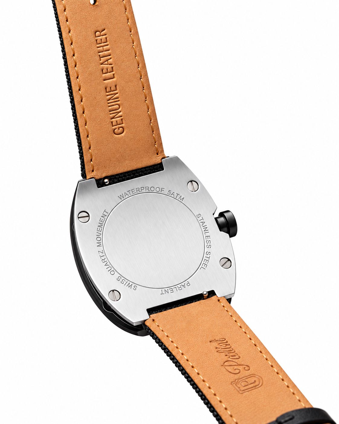 Parlent Vanguard Prime - Jam Tangan Pria 42mm, Swiss Ronda 762 Quartz Movement, Waterproof 5ATM (50M), Stainless Steel