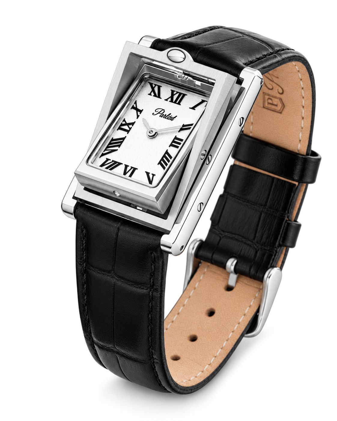 Parlent Aversa - Jam Tangan Pria 25mm × 38mm, Epson Japan VX00 Quartz Movement, Waterproof 3ATM (30M), Stainless Steel