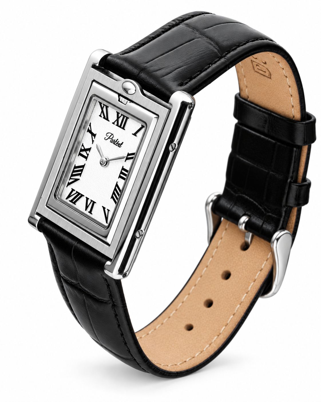 Parlent Aversa - Jam Tangan Pria 25mm × 38mm, Epson Japan VX00 Quartz Movement, Waterproof 3ATM (30M), Stainless Steel