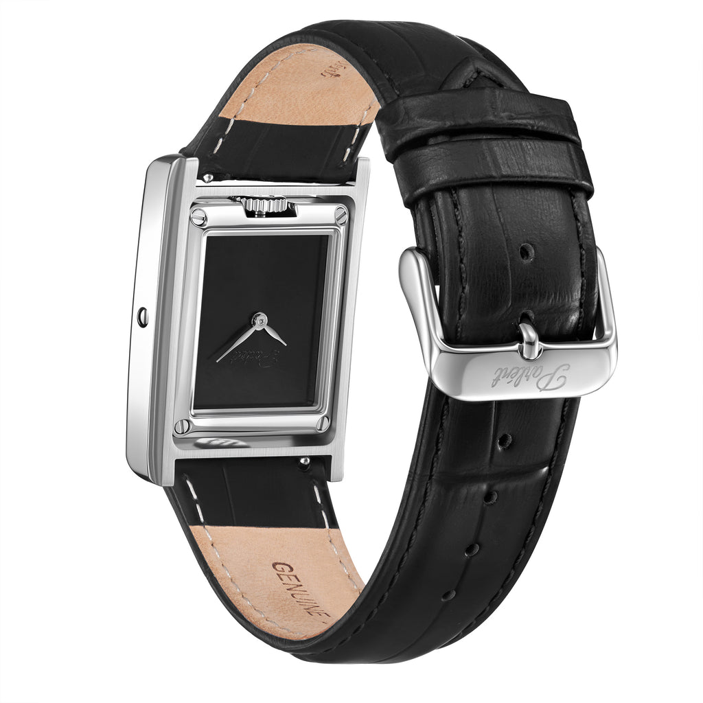 Parlent Inverso - Jam Tangan Pria 27mm x 39mm, Miyota Japan Quartz Movement, Waterproof 5ATM (50M), Stainless Steel